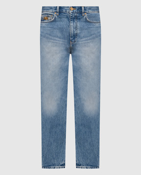 Versace Blue jeans with a worn effect 10205761A16386