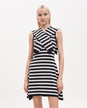 Juun.j Blue striped dress JW645UW02R