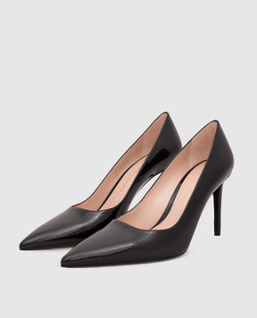 Stuart Weitzman Black patent leather POWER shoes SJ950