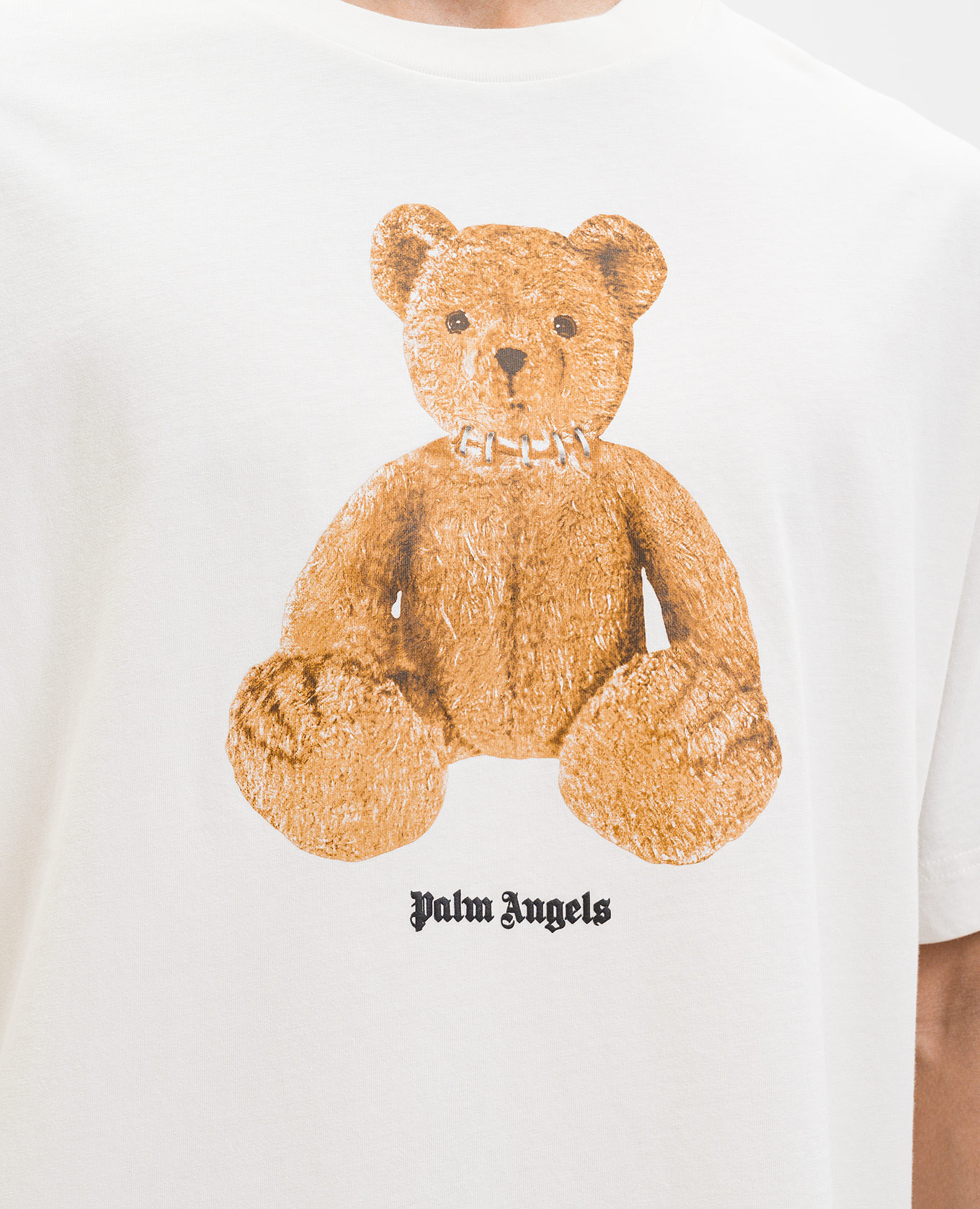 Ivory Bear T-shirt Palm Angels 5