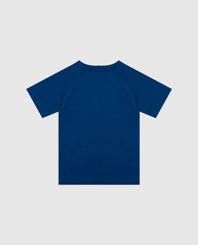 Ami Paris Children's blue T-shirt with emblem KTS354726