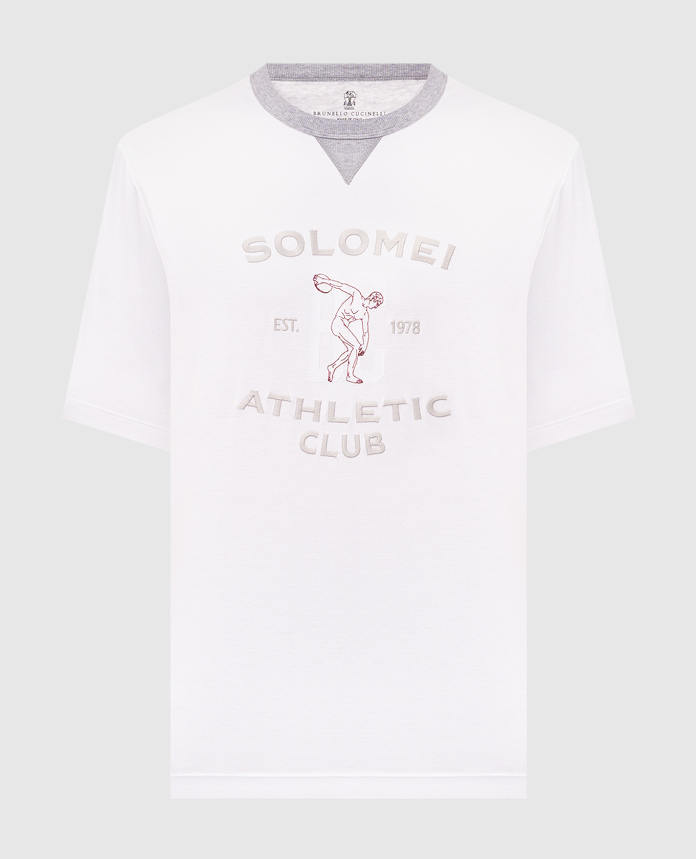 White T-shirt with embroidery