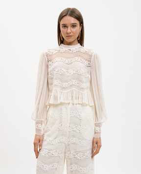 Twinset Ivory lace blouse 261TP2782