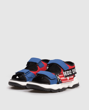 DSQUARED2 Children's red sandals with logo 827312835