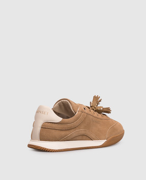 Twinset Brown suede sneakers 262TCP090