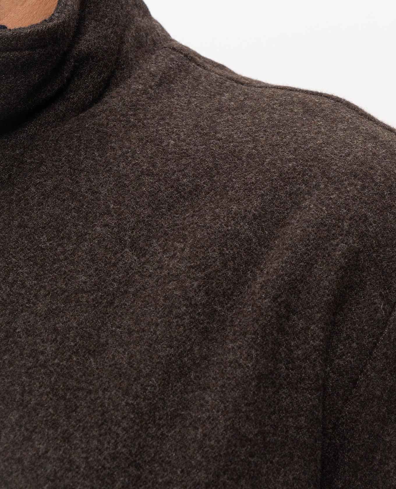 Brown wool jacket Doriani Cashmere 5
