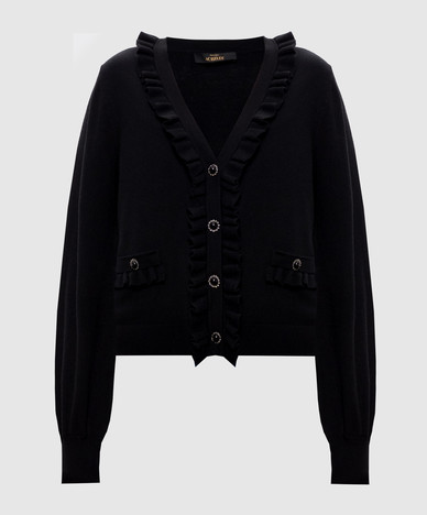 Ensemble cardigan et haut noirs