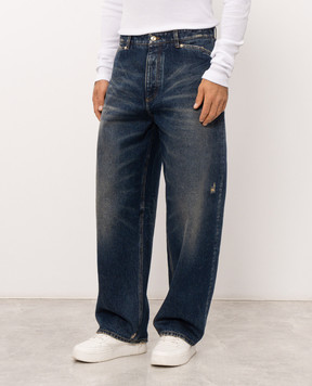 Dolce&Gabbana Blue jeans with a worn effect GP232DG8PO7