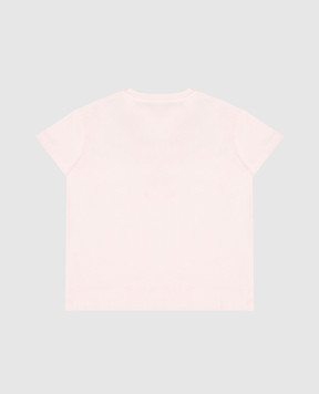 Balmain Children's pink T-shirt with Tiger print BZ8A41Z3672610