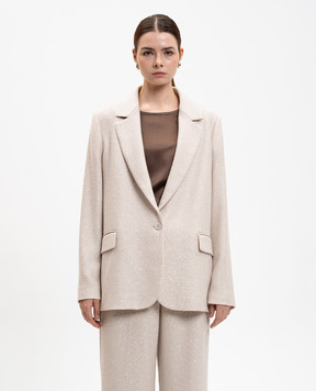 Peserico Beige jacket with wool E0120801515