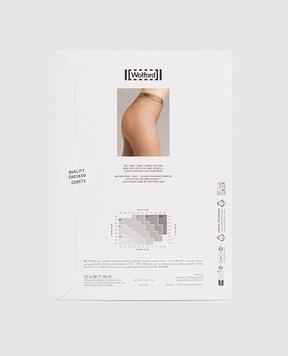 Wolford Brown Twenties Econyl fishnet tights 19393