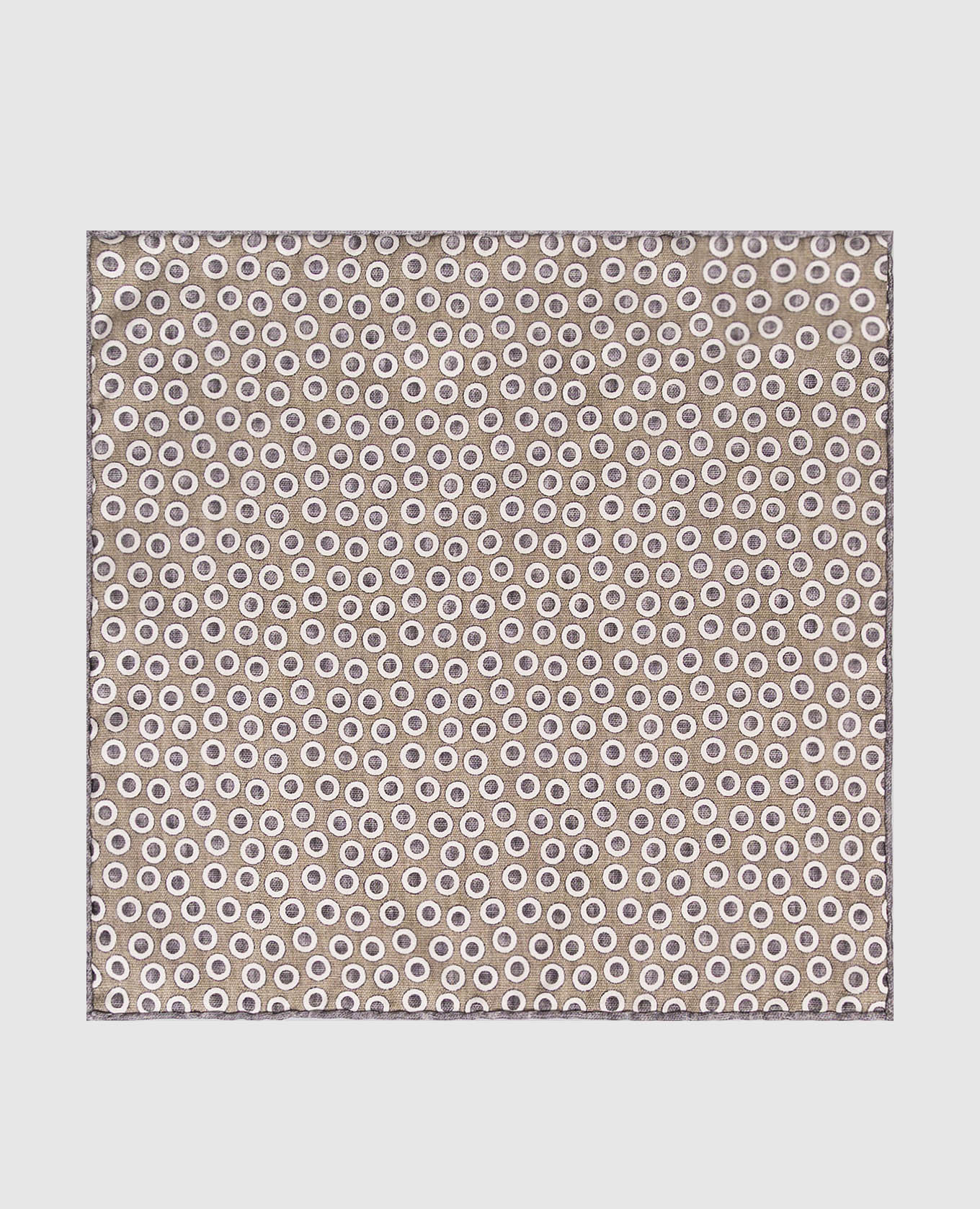 

Khaki patterned silk pachet Brunello Cucinelli