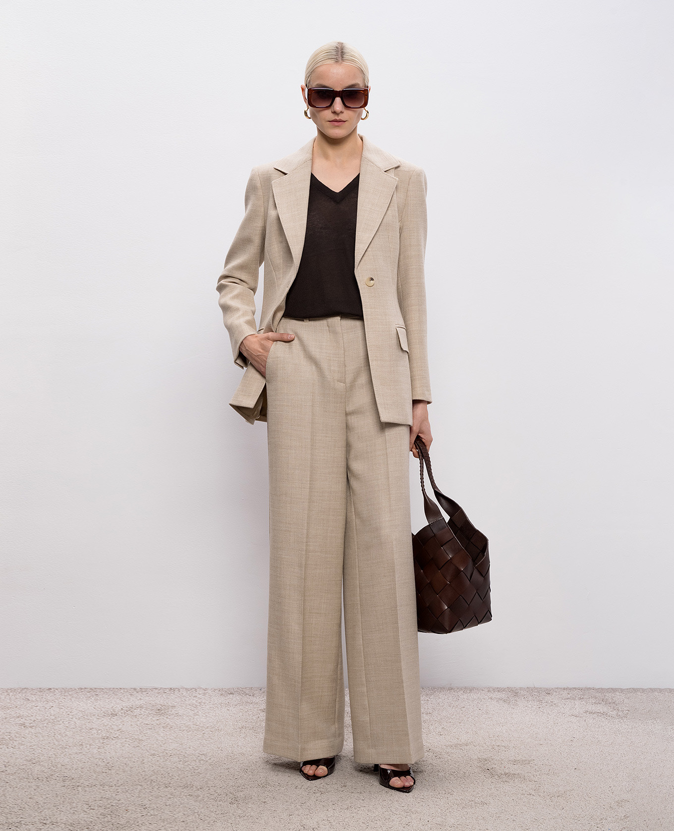 

Fallon beige wool jacket JOSEPH