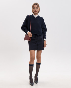 Twinset Blue wool and cashmere pullover 262TT3211