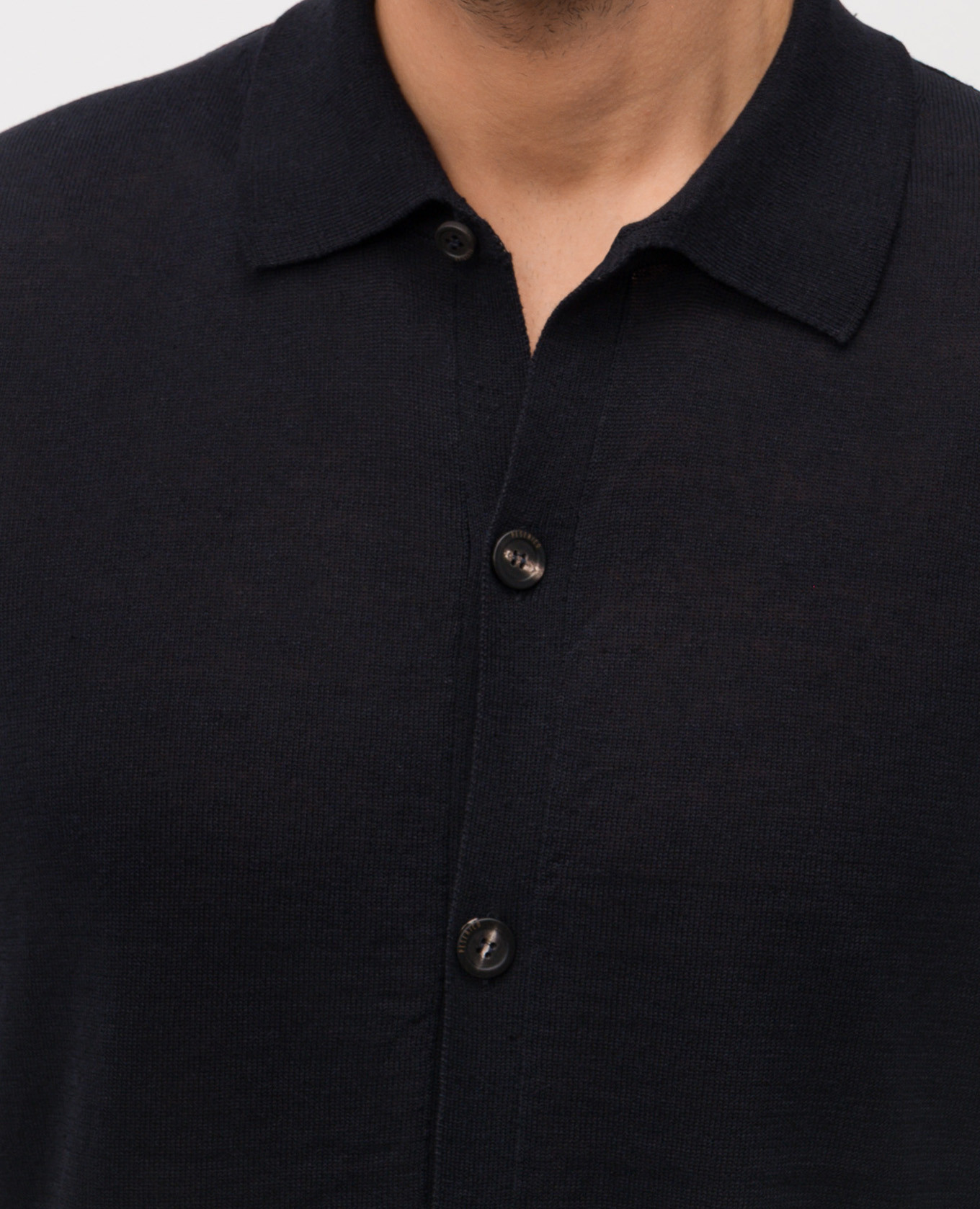 

Blue shirt with linen Peserico