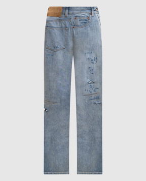 Maison Margiela MM6 Blue jeans with holes S52LA0243M30055