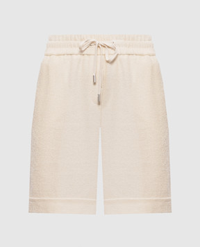 Peserico Beige shorts with lurex P04221J007450