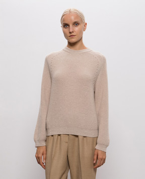 Peserico Beige alpaca wool sweater A99252F0709335