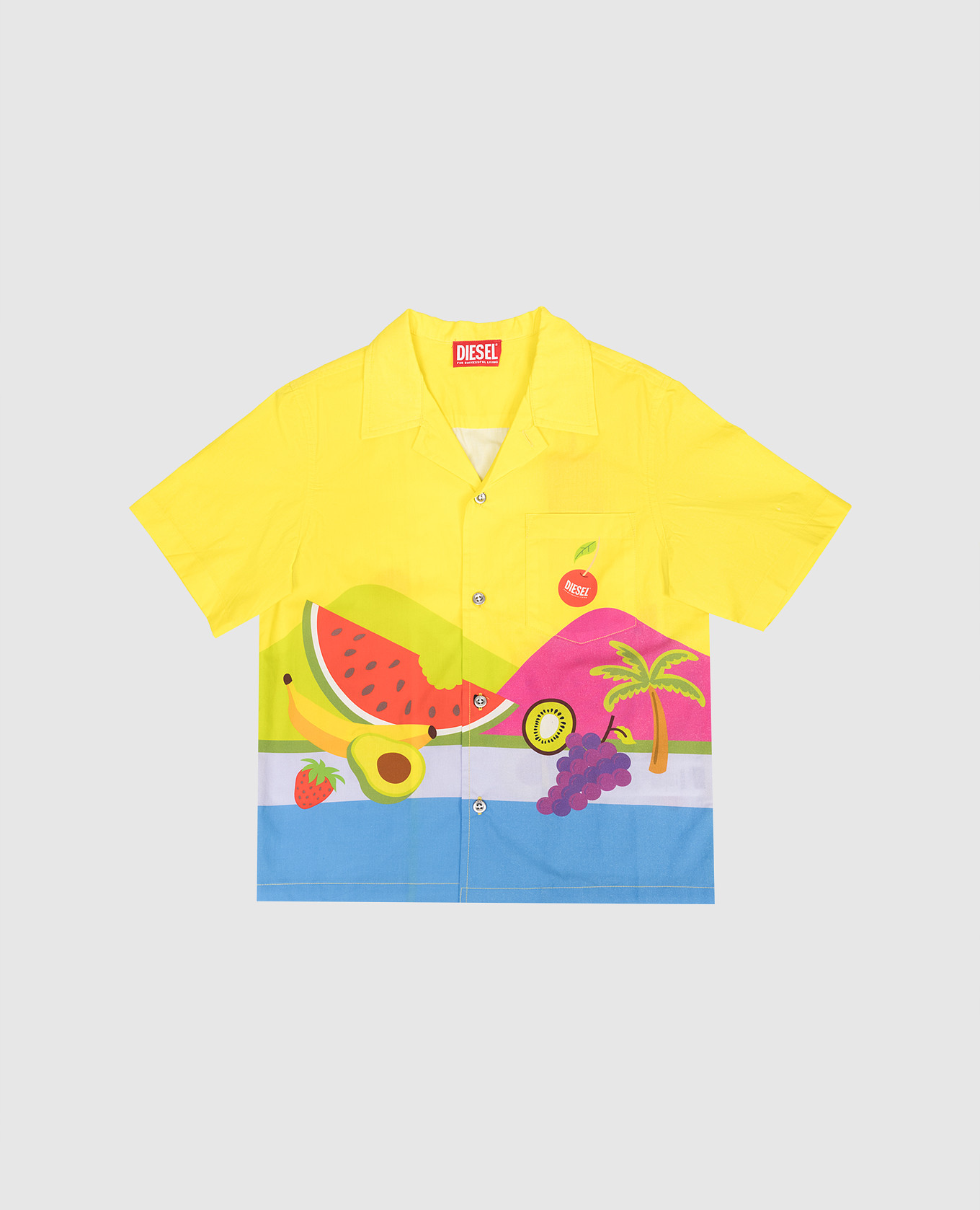 

Children's printed shirt Diesel, Yellow
