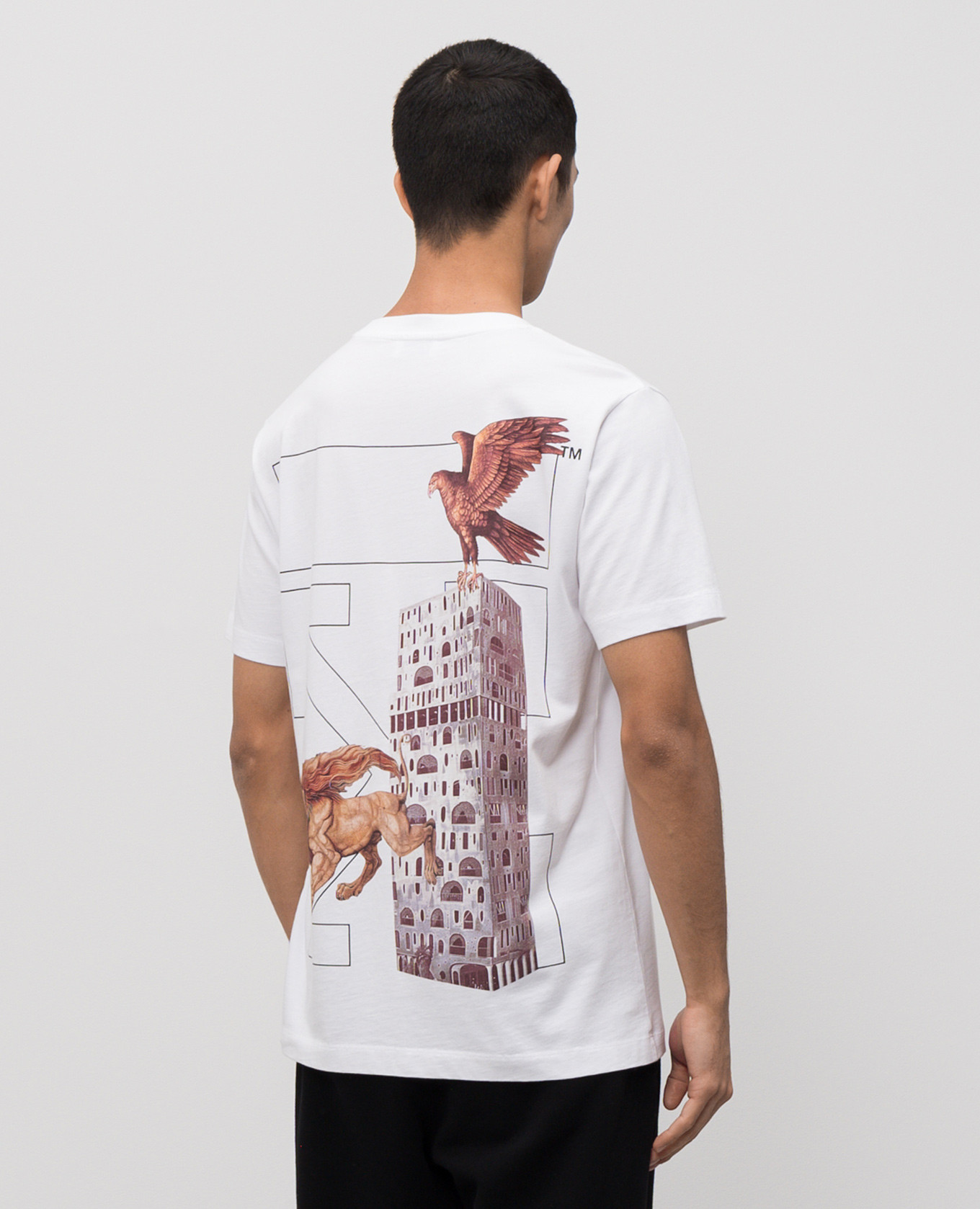 

White Building Arrow T-shirt Off-White