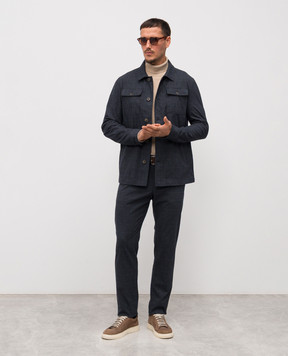 Florentino Blue checked jacket 225344522711