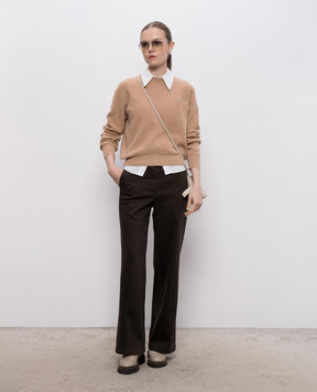 Peserico Beige wool, silk and cashmere sweater A99858F12K09283