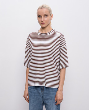 Brunello Cucinelli White cashmere T-shirt M9A849210