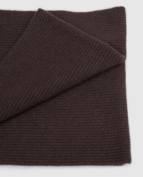 MooRER Brown INFINITY cashmere snood INFINITYX12