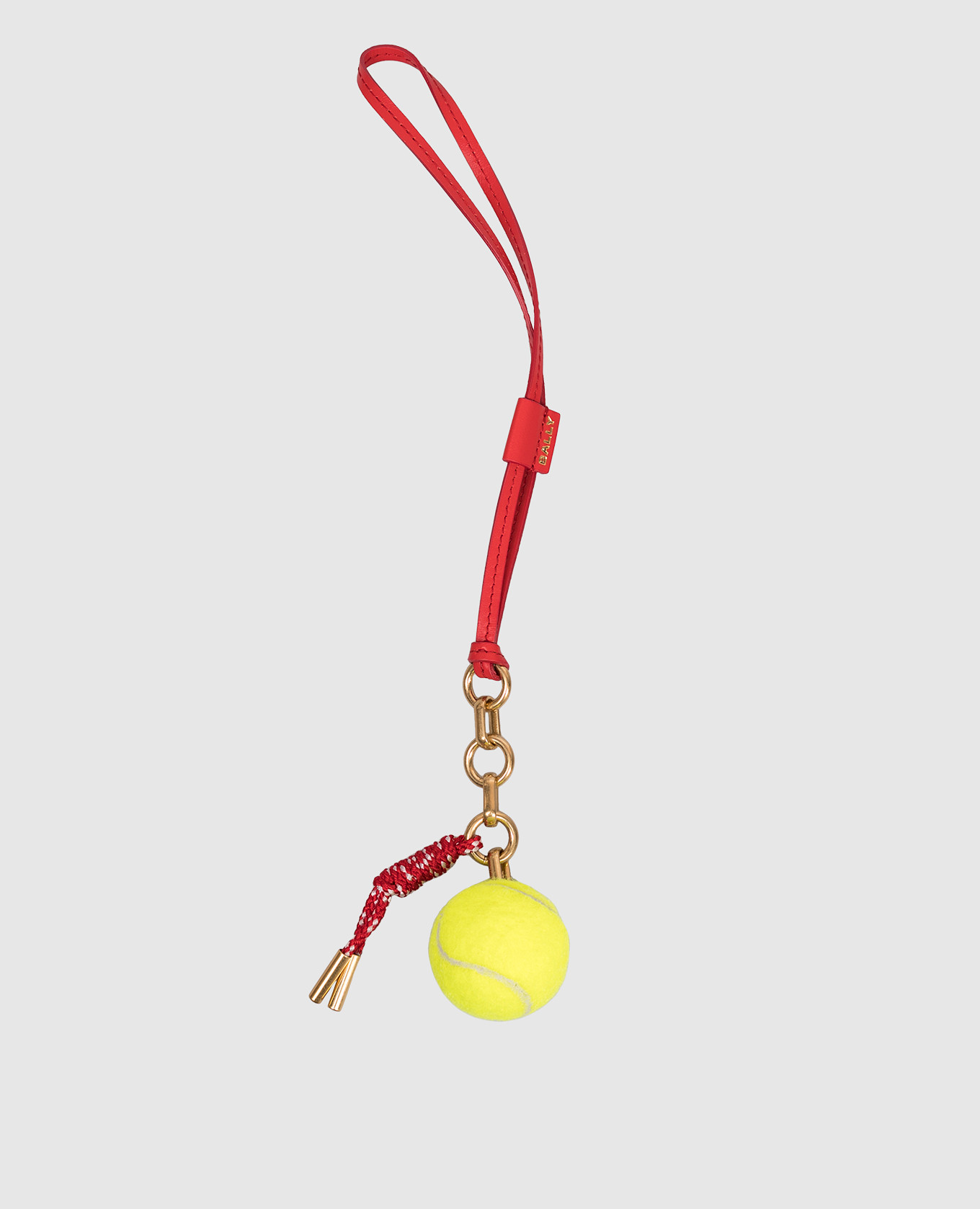 

Red tennis ball shaped bag keychain Bally