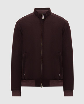 Stefano Ricci Burgundy cashmere jacket MZJ6300161C0001T