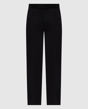 Moncler Black pants with logo patch L20912A00014599P6