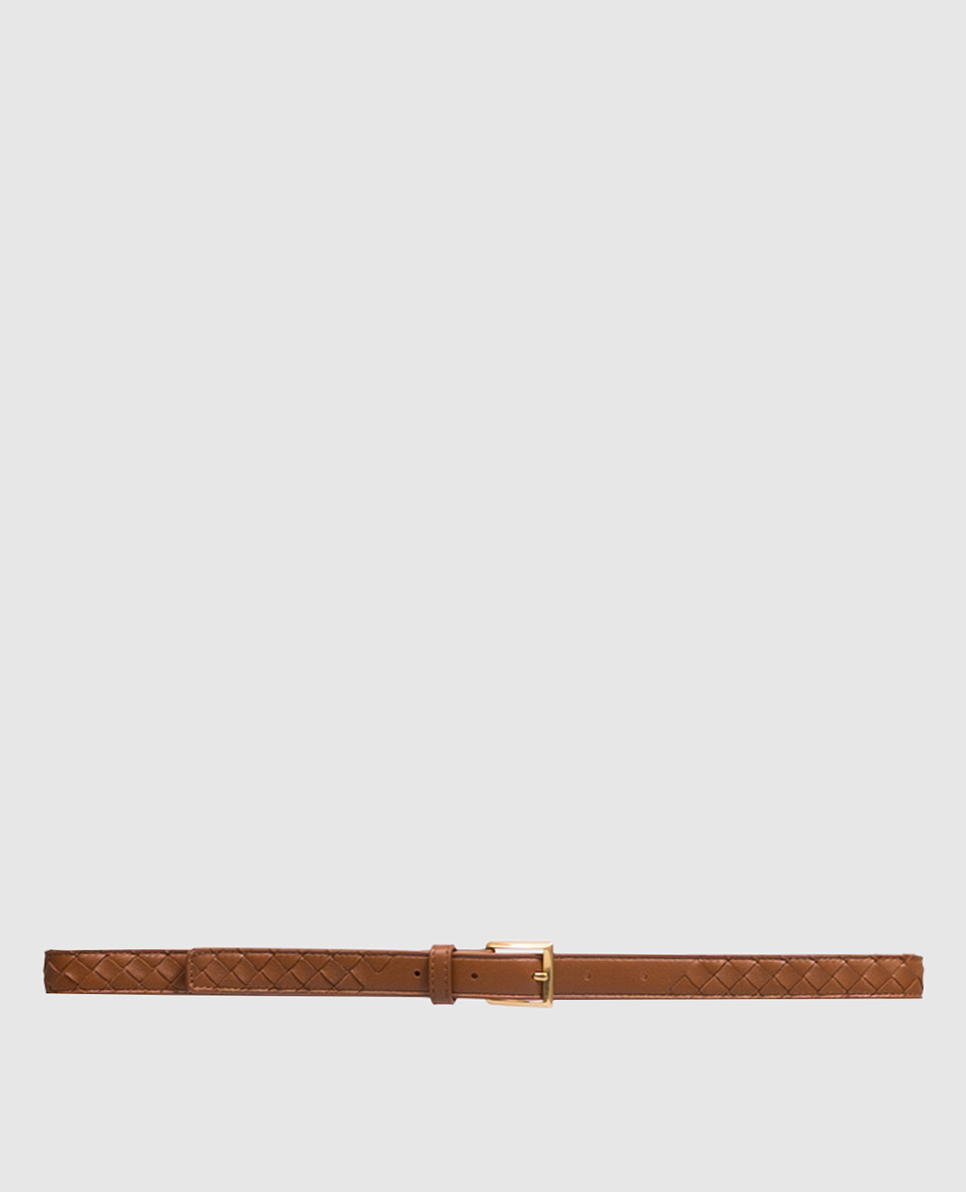 Brown leather belt