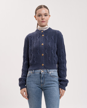 Twinset Blue cardigan with wool 262TT3011