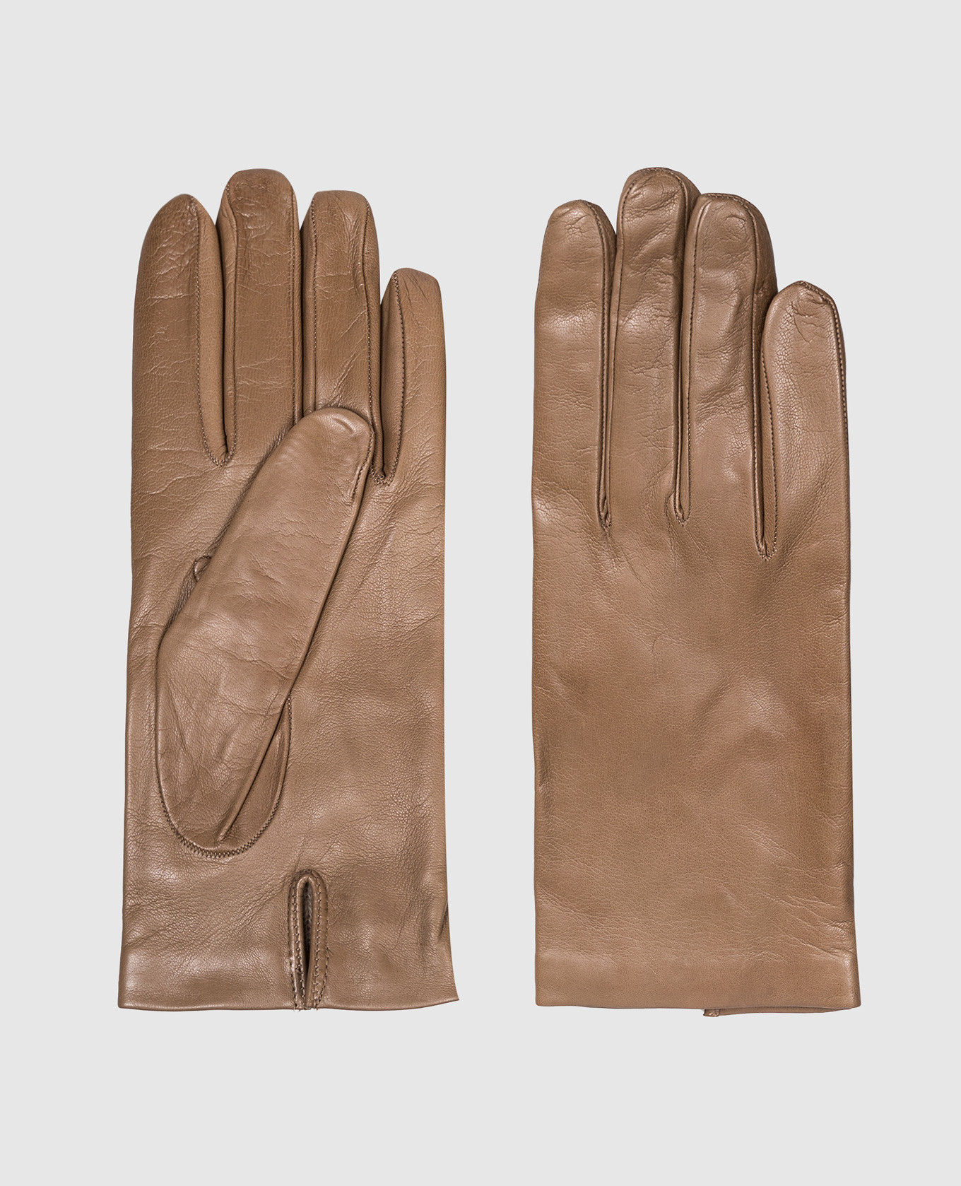 

Brown leather gloves Babe Pay Pls