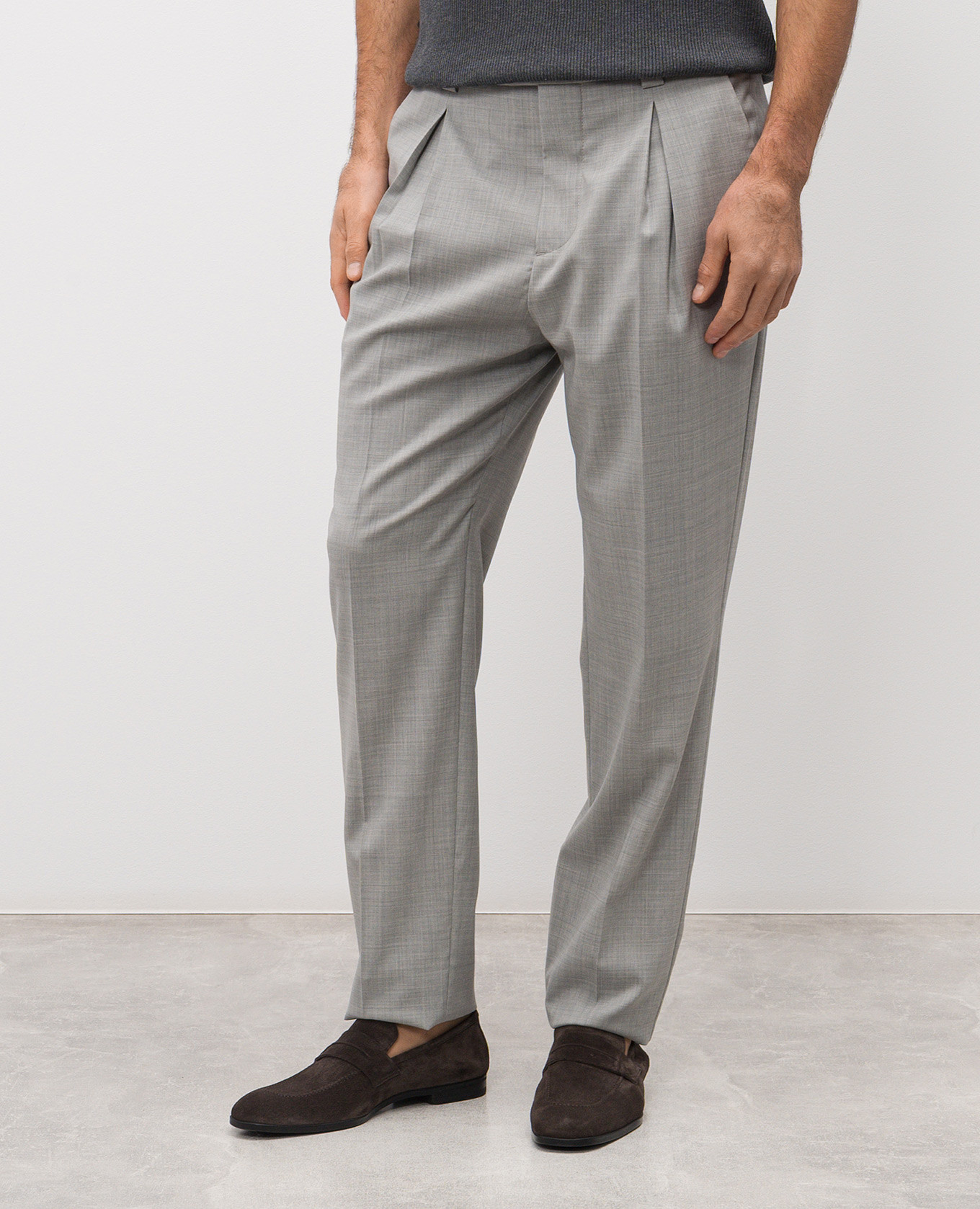 

Gray wool pants with patch Brunello Cucinelli, Grey