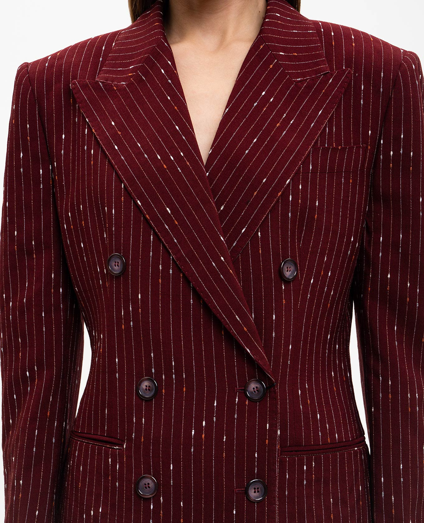 

Taormina burgundy striped double-breasted jacket Dolce&Gabbana