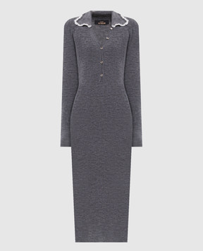 Twinset Gray midi dress 262AP3281