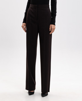 Agnona Brown wool pants T71207YUW022