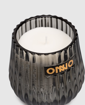 Onno Eclectic candle with Zanzibar scent in a glass candle holder ONECCAZ