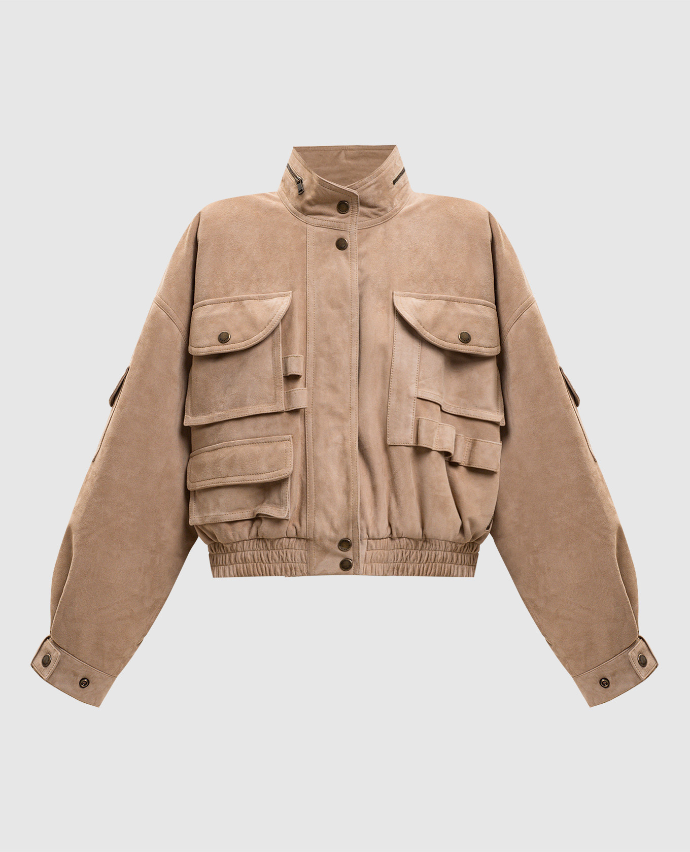 

Beige suede jacket Balmain