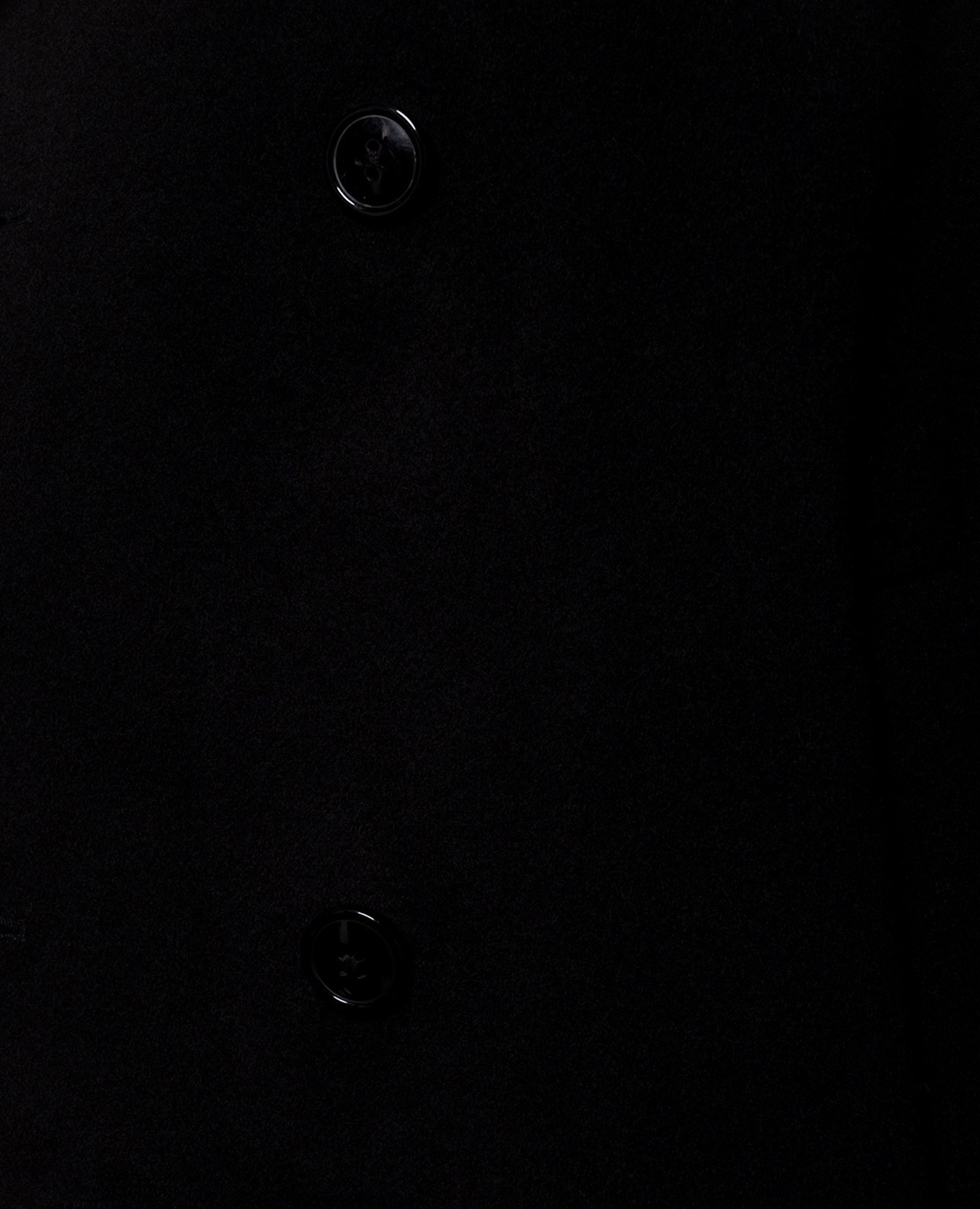 Black double-breasted IRVIN wool and cashmere coat Loulou de Saison 5