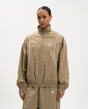Juun.j Khaki sports jacket with logo JW6339W03A