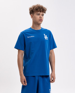Sporty & Rich Dodgers Serif Blue T-Shirt TO119714669BL120