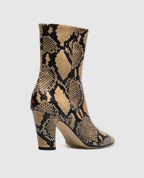 Aeyde Maris beige leather ankle boots AB0735006006226