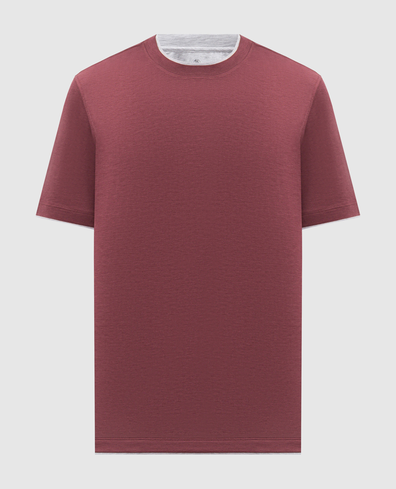 Red T-shirt with layering effect