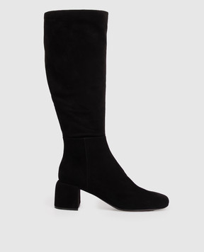 Sergio Rossi Black suede Convex boots B17040MCAZ01