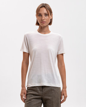 Marco Pescarolo Ivory wool T-shirt AMATAD54Y04