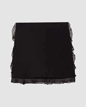 Twinset Black skirt with ruffles 262TP2274