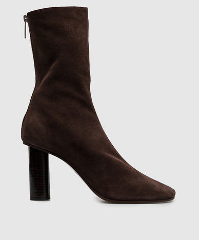 Alice brown suede ankle boots