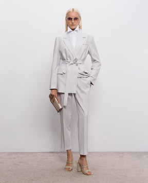 Peserico Gray wool jacket A01747A03472